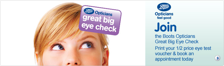 The Boots Opticians Great Big Eye Check